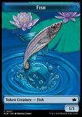 Fish Token (U 1/1) // Bushy Bodyguard Token (G 1/1)