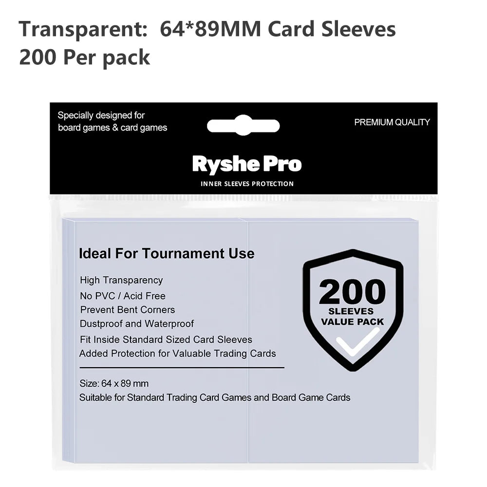 Toploaders para cartas TCG 35pt · 25 uds · Magic, Pokémon, Yu-Gi-Oh · 3x4 pulgadas
