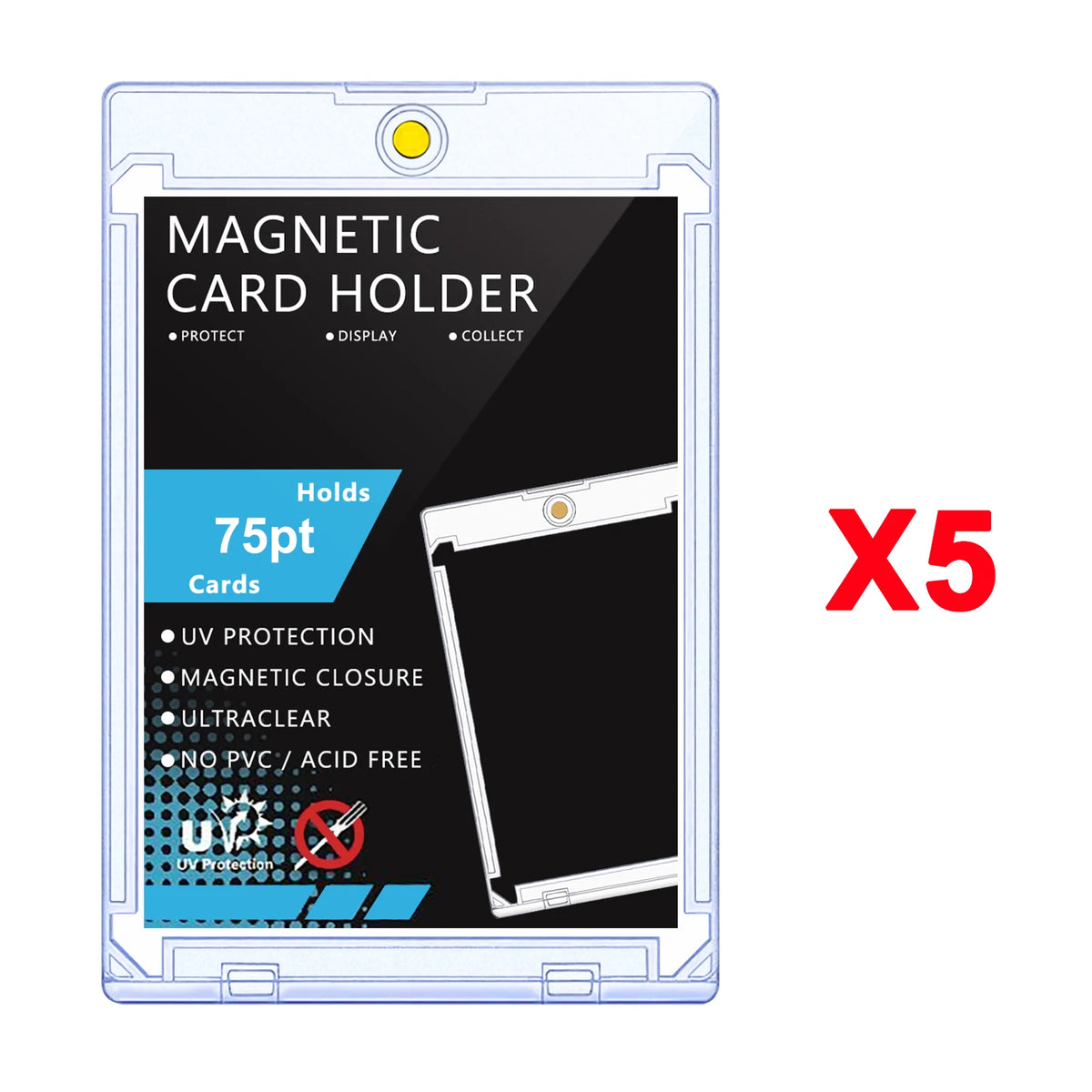 Tarjetero magnético 75pt UV · Magic, Pokémon TCG