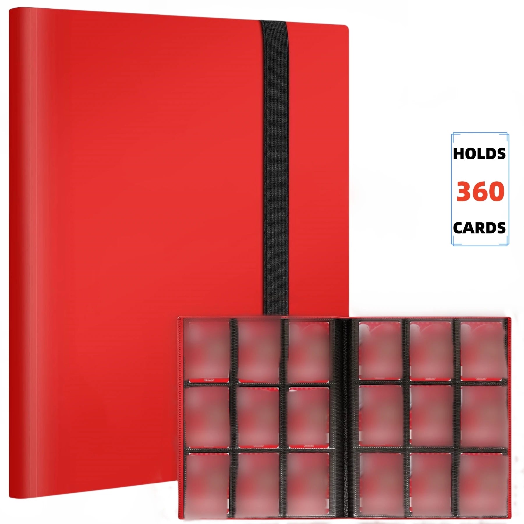 Álbum para cartas TCG 360 cartas · 9 bolsillos · Magic, Pokémon, Yu-Gi-Oh
